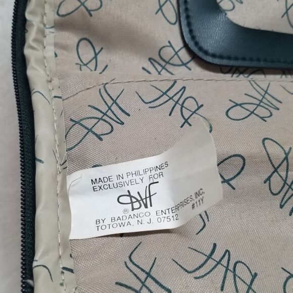 Vintage 80s Diane Von Furstenberg Large Floral Tapestry Canvas Weekend Bag - Picture 15 of 16